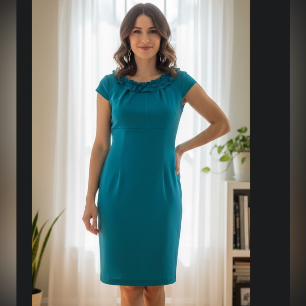 Vintage Julian Taylor Blue Dress / Size 10